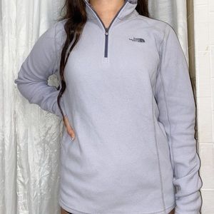 North face crew neck half zip